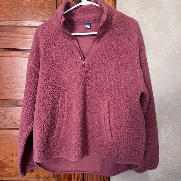 Old Navy Pink Fleece Pullover - Picture 1 of 4